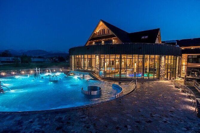 Evening Experience in the Thermal Baths in Chocholow From Krakow - Outdoors: geysers, slides, volleyball, and the swim-up bar