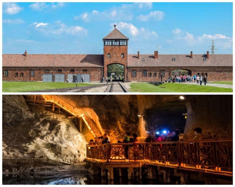 From Krakow: Auschwitz and Wieliczka Salt Mine Full-Day Trip - Wieliczka Salt Mine: Guided Underground Halls and Salt Architecture