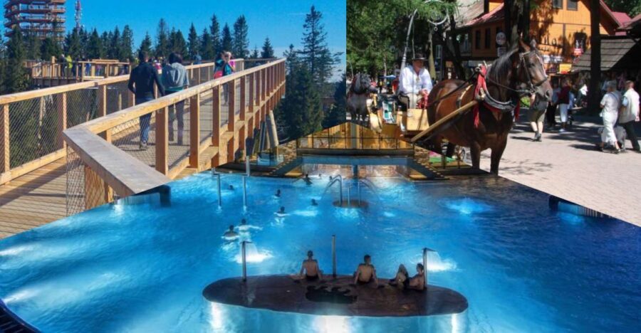 From Krakow: Slovakia Treetop Walk, Zakopane & Thermal Spa - Zakopane: Krupówki Stroll, Lunch Break, and Mountain-Town Choices
