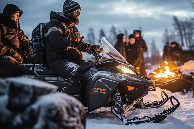 From Krakow Snowmobile with Thermal Pools and Hotel Pickup - Bonfire stop, local food, and that warm feeling