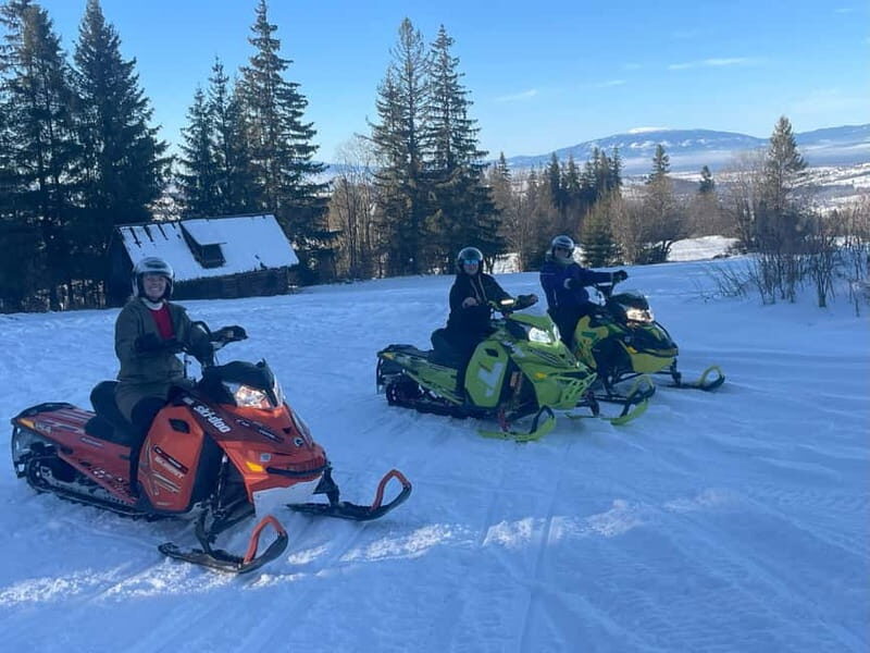 From Krakow: Snowmobile, Zakopane & Chochołowskie Baths - A 10-hour Krakow day built for winter thrills and recovery