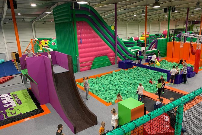 Great fun in GOjump MEGAPARK Kraków-Sikorki - 2 hours ticket - Inside the Trampoline Arena: Big Jumps and Built-In Challenges