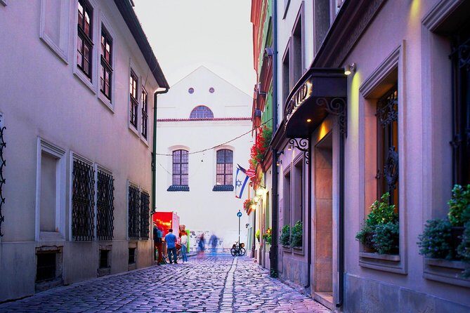 Kazimierz, Jewish Ghetto, Schindler's List story - Golf Cart Tour - Ghetto Heroes Square, Eagle Pharmacy, and the wall fragment