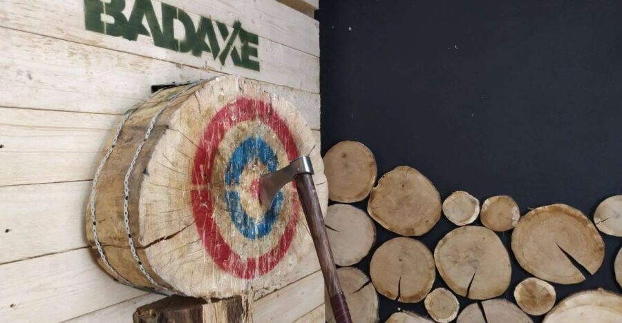 Krakow: Axe Throwing Fun - First Look: A Basement Viking Arena in Krakow