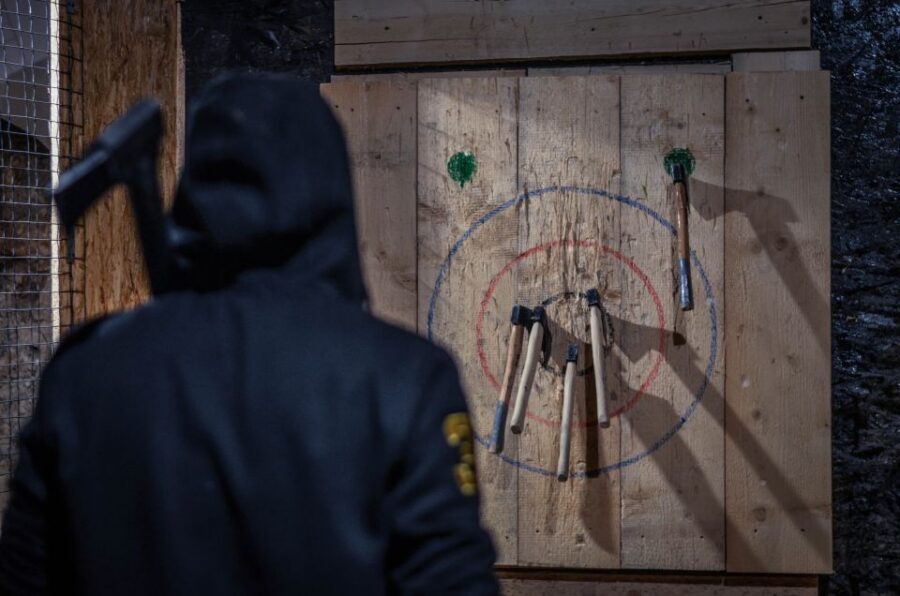 Kraków: Axe-Throwing in Axe Nation, the First Club in Europe - Meeting Polish champions and getting coaching from Roman