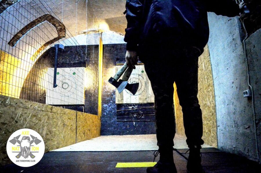 Kraków: Axe-Throwing in Axe Nation, the First Club in Europe - Price and value for $100 per group up to five