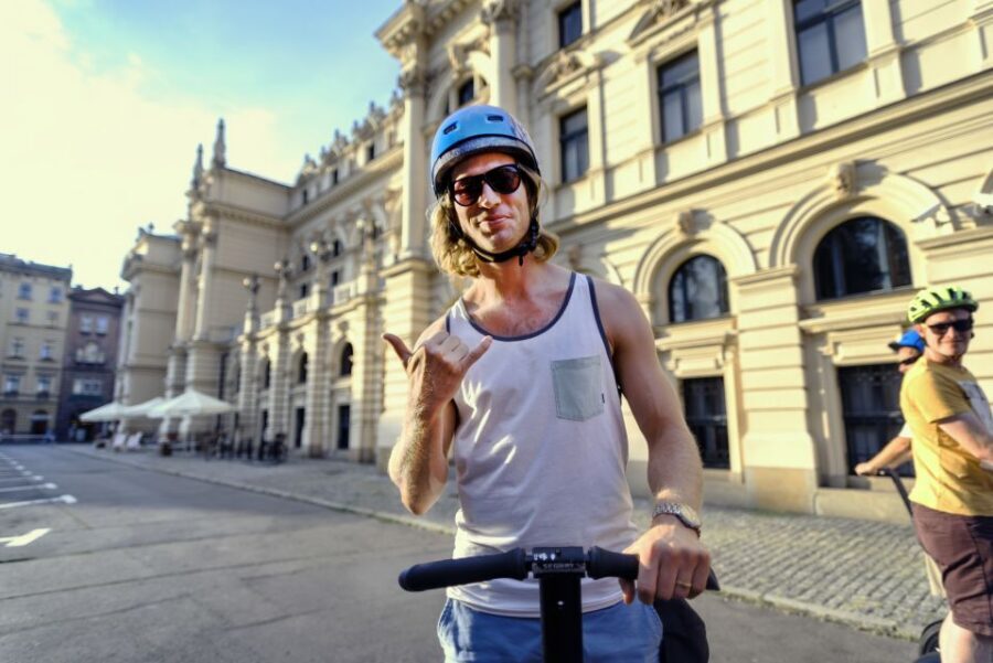 Krakow: Jewish Quarter Segway Tour - Nowy Square and the street-level feel of Kazimierz