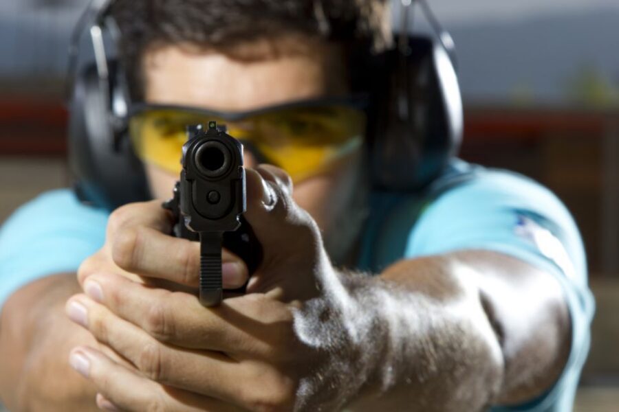 Kraków: Shooting Range Experience - The Firearms Lineup: Glock-17, AK-47, M16, Magnum, and Shotguns