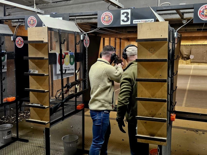 Krakow: Shooting range with hotel pickup - The van ride and the BIG GUN Strzelnica photo stop