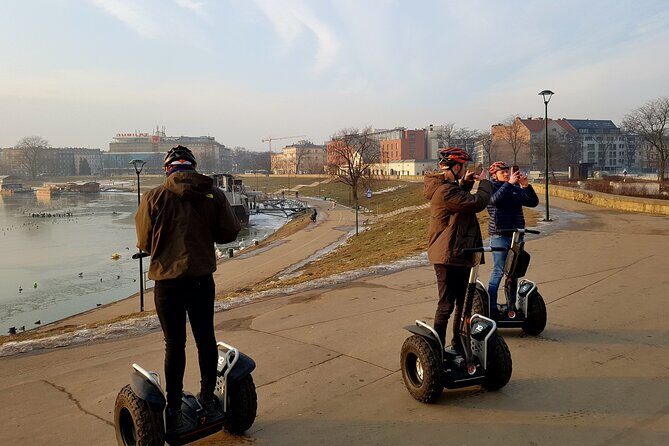 Offroad Segway Guided Krakow City Tour - Quick Photos Over at the Footbridge and Other Stops