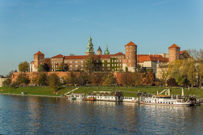 Panorama of Krakow from the Vistula River during an hour-long cruise - Why this Vistula cruise is a smart Krakow shortcut